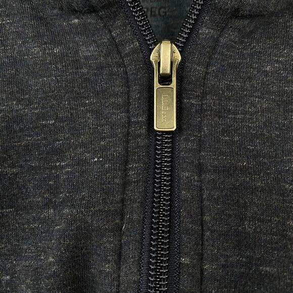 L.L. Bean 1/4 Zip Pullover Men's Medium Blue Slightly Fitted Style 507471 Size M - Picture 4 of 9